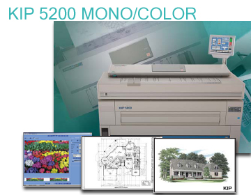 Exclusive KIP imaging technology creates crisp, black and white prints, copies and scans from all types of monochrome technical drawings, photographs, maps and graphic renderings.
